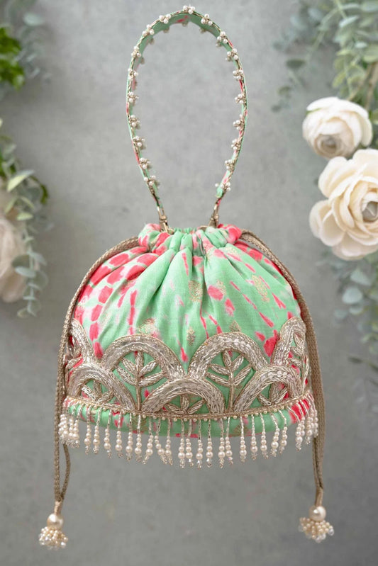 Beautiful Potli Bag Traditional Women Handbag, Handmade Bag