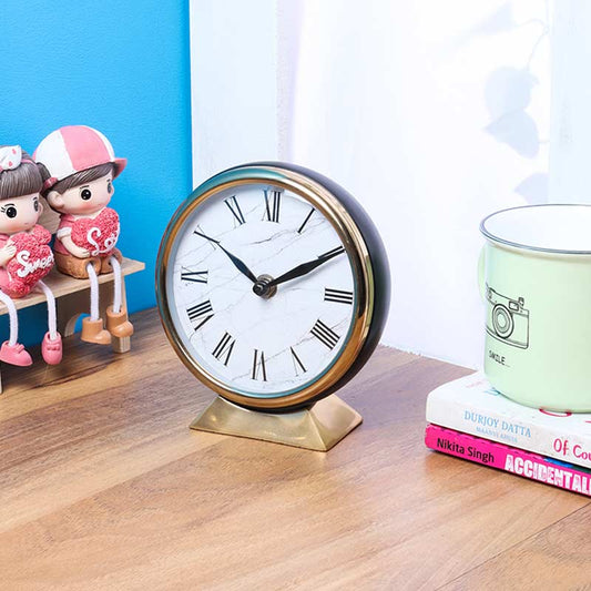 Round Dial Table Clock | Multiple Colors