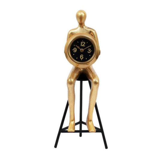 Sitting Man Decorative Clock | Multiple Colors