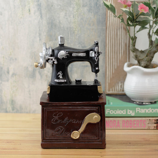 Brown Sewing Machine Desk Organizer For Decor Showpiece