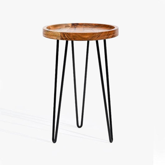 Textured Small Side Table