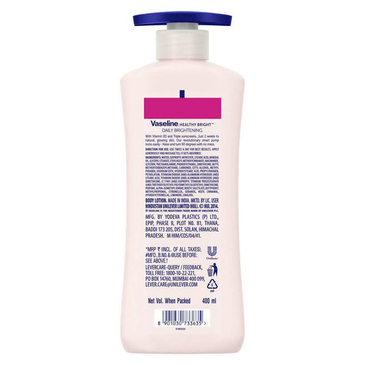 Vaseline Healthy Bright Daily Brightening Body Lotion 400 ml