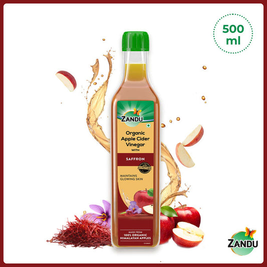 Zandu Organic Apple Cider Vinegar With Saffron