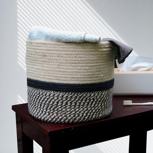 Tricolor Jute Storage basket  | Multiple Designs
