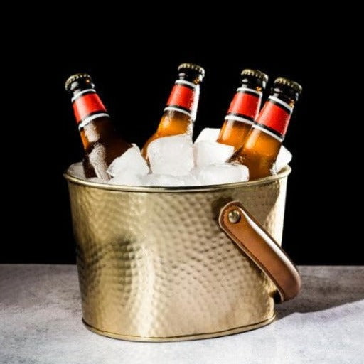 Gold Ice Party Bucket Cum Wine Cooler