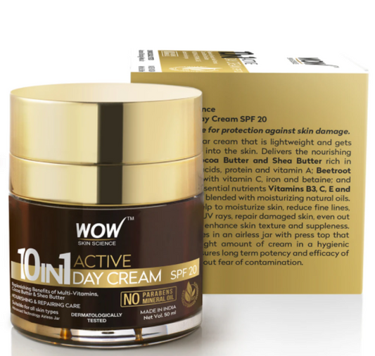 Wow Skin Science 10 in 1 Active Day Cream SPF 20