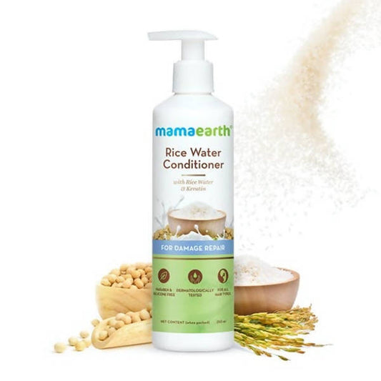 Mamaearth Rice Water Conditioner With Rice Water and Keratin - 250 ml