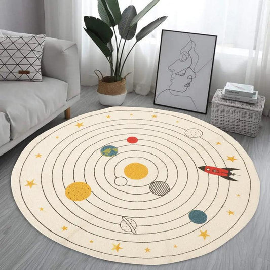 Printed Cotton Round Kid's Mat