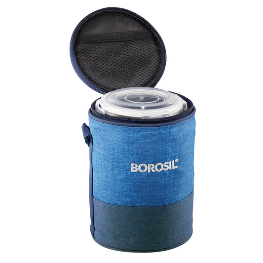 Borosil Prime Glass Lunchbox, Round x 3