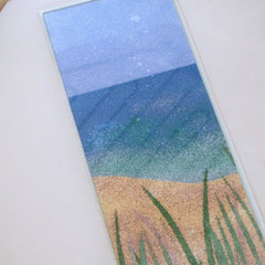 Complete panel with sea grasses ready for the kiln