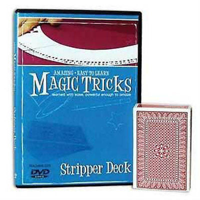 Amazing Easy to Learn Stripper Magic Tricks - Instructional DVD with Deck