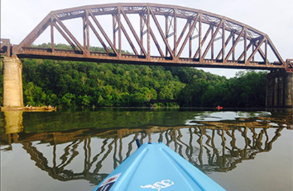 Kayaking near Pricketts Fort - Fairmont, West Virginia