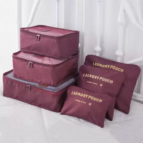 6 Pcs Travel Packing Organizer