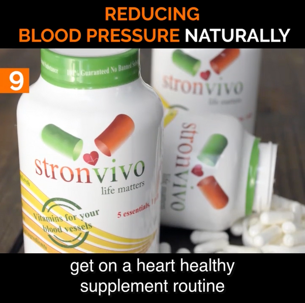 #9 Get on a Heart Healthy Supplement Routine to Lower Blood Pressure Naturally