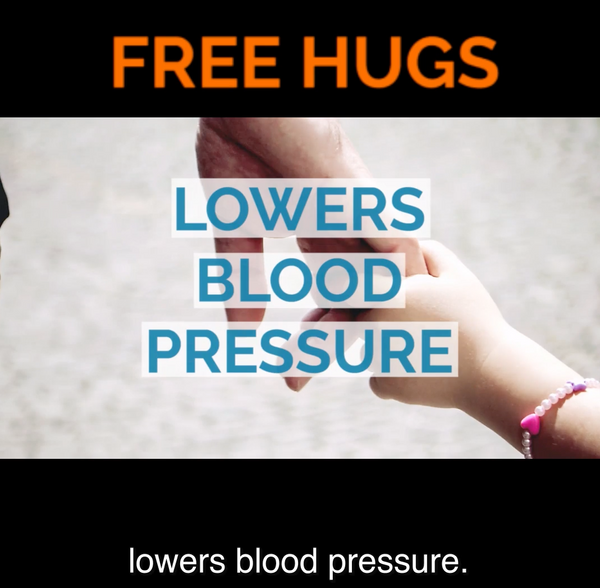 Hugs actually do lower bold pressure!