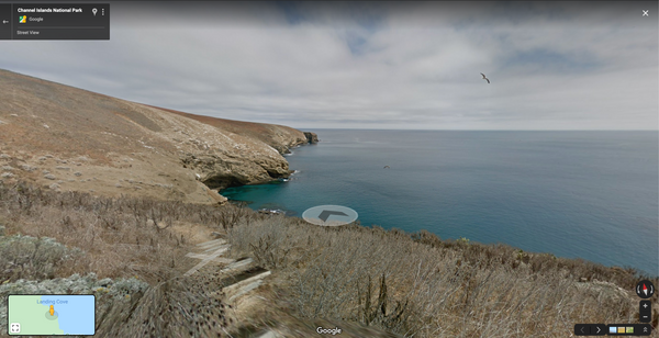 Anacapa Island On Google Earth view