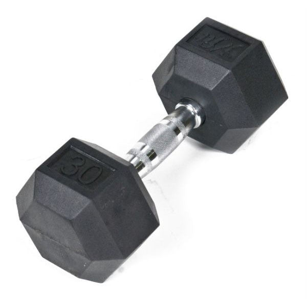 Rubber Hex Dumbbell 30 lb – Sports