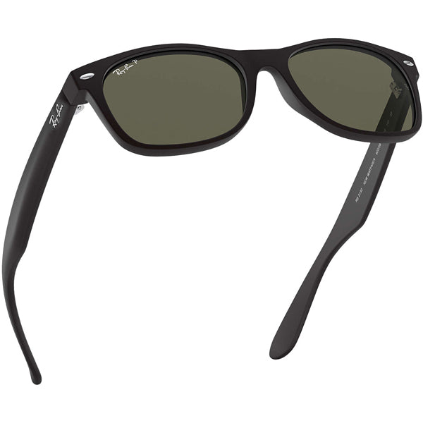 black rubber wayfarer