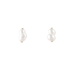 Fairley Pearl Puff Studs Gold