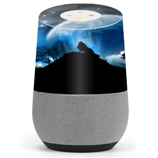 Howling Wolf Moon Google Home Skin