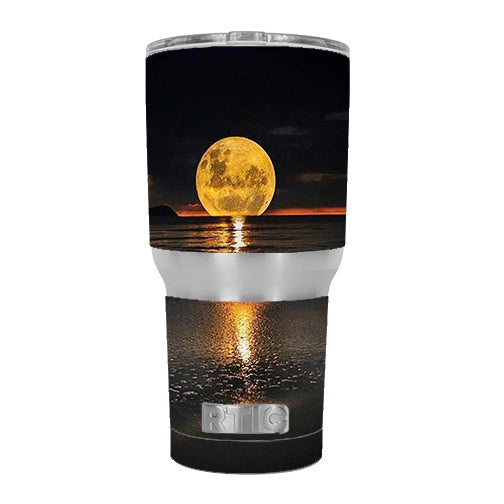 Full Moon And Sea RTIC 30oz Tumbler Skin