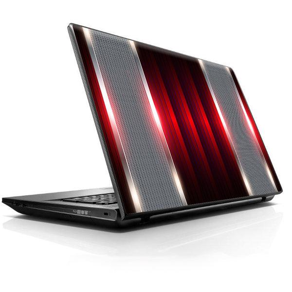 Red Metal Pattern Screen Universal 13 to 16 inch wide laptop Skin