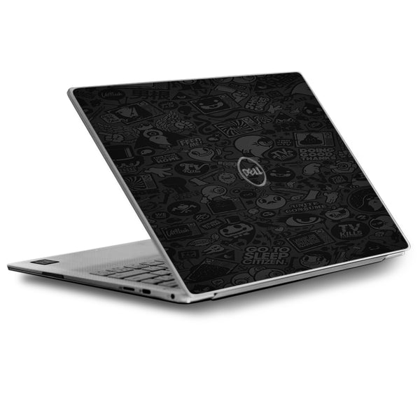 Skin Decal For Dell Xps 13 Laptop Vinyl Wrap Black Sticker Slap Design Itsaskin Com