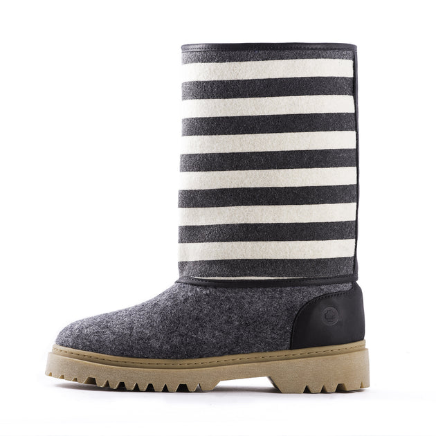 Wool Boots - Marine Black | Baabuk