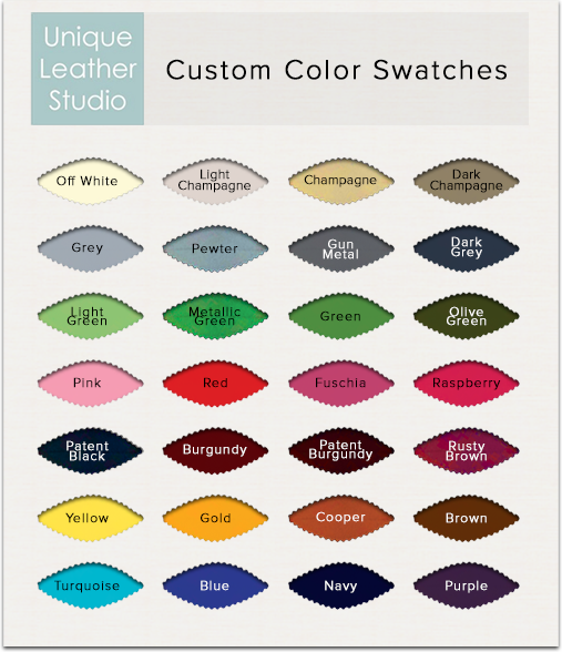 Custom Colors Unique Leather Studio