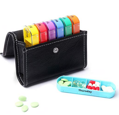 XINHOME Pill Organizer Box Weekly Case