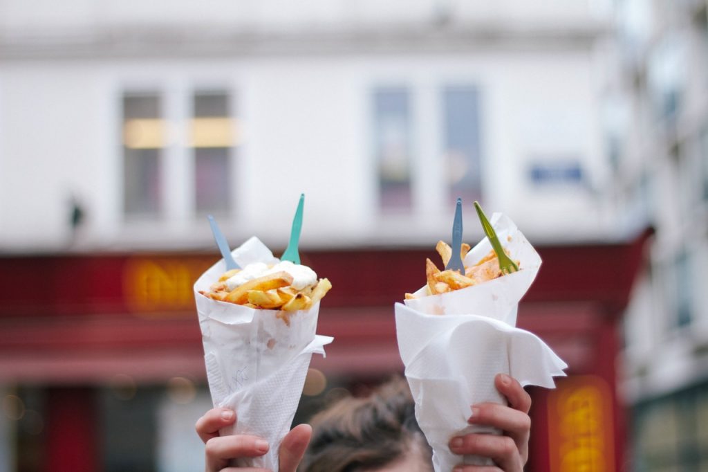 Split your food with a homeless person