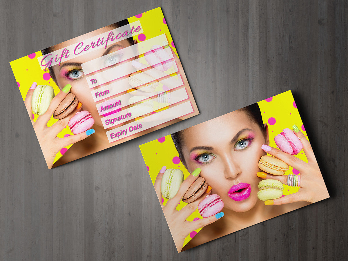 T Voucher Card For Massage Beauty Salons Hairdressers Therapists Beauty Stationery