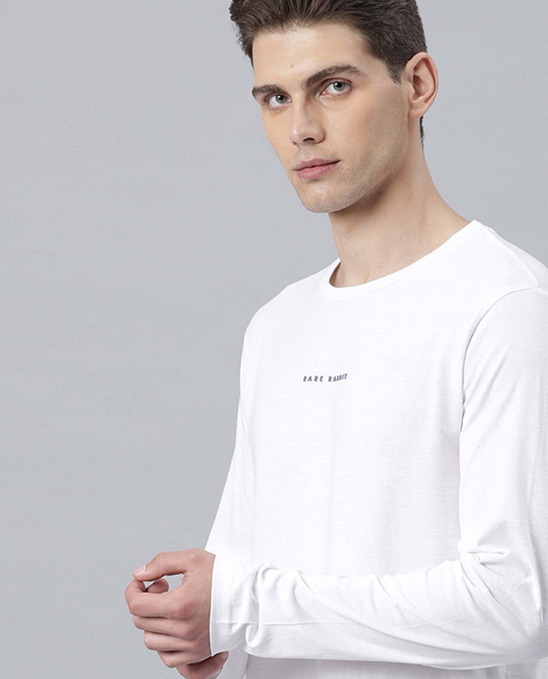 RABBIT LS- MENS T-SHIRT - WHITE