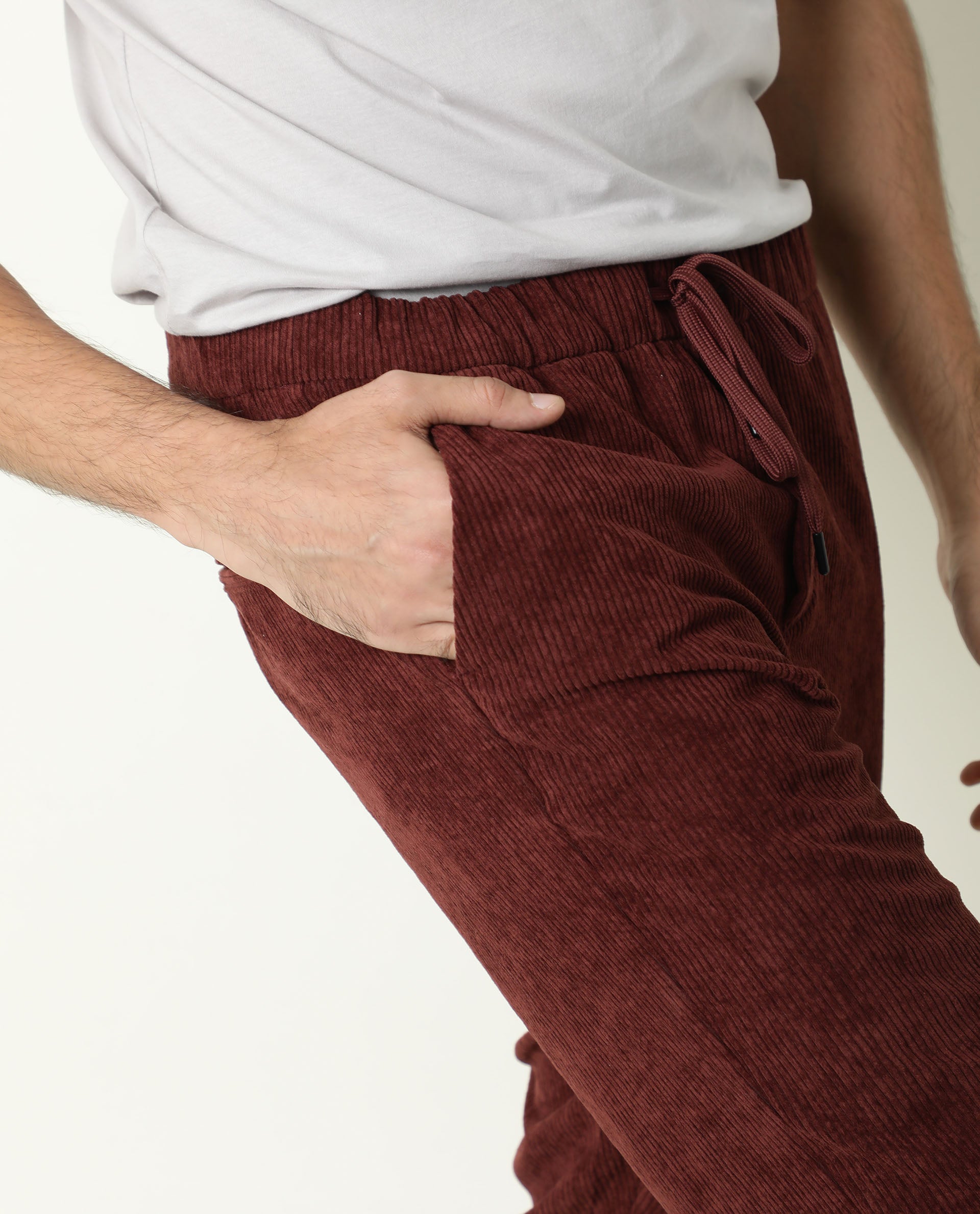 ACRO-MAROON TROUSER RARE RABBIT
