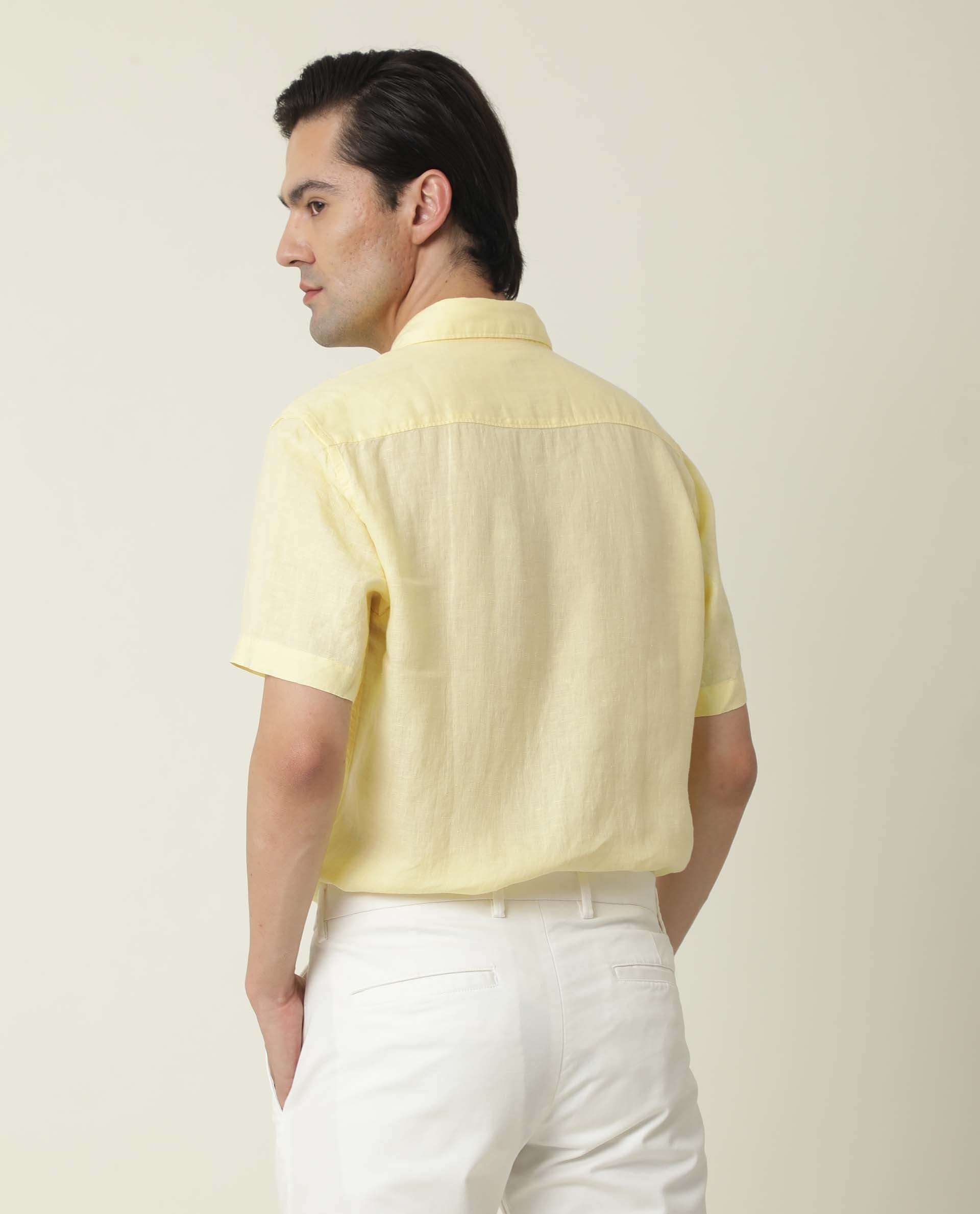 FLAX SS-DARK YELLOW SHIRT RARE RABBIT