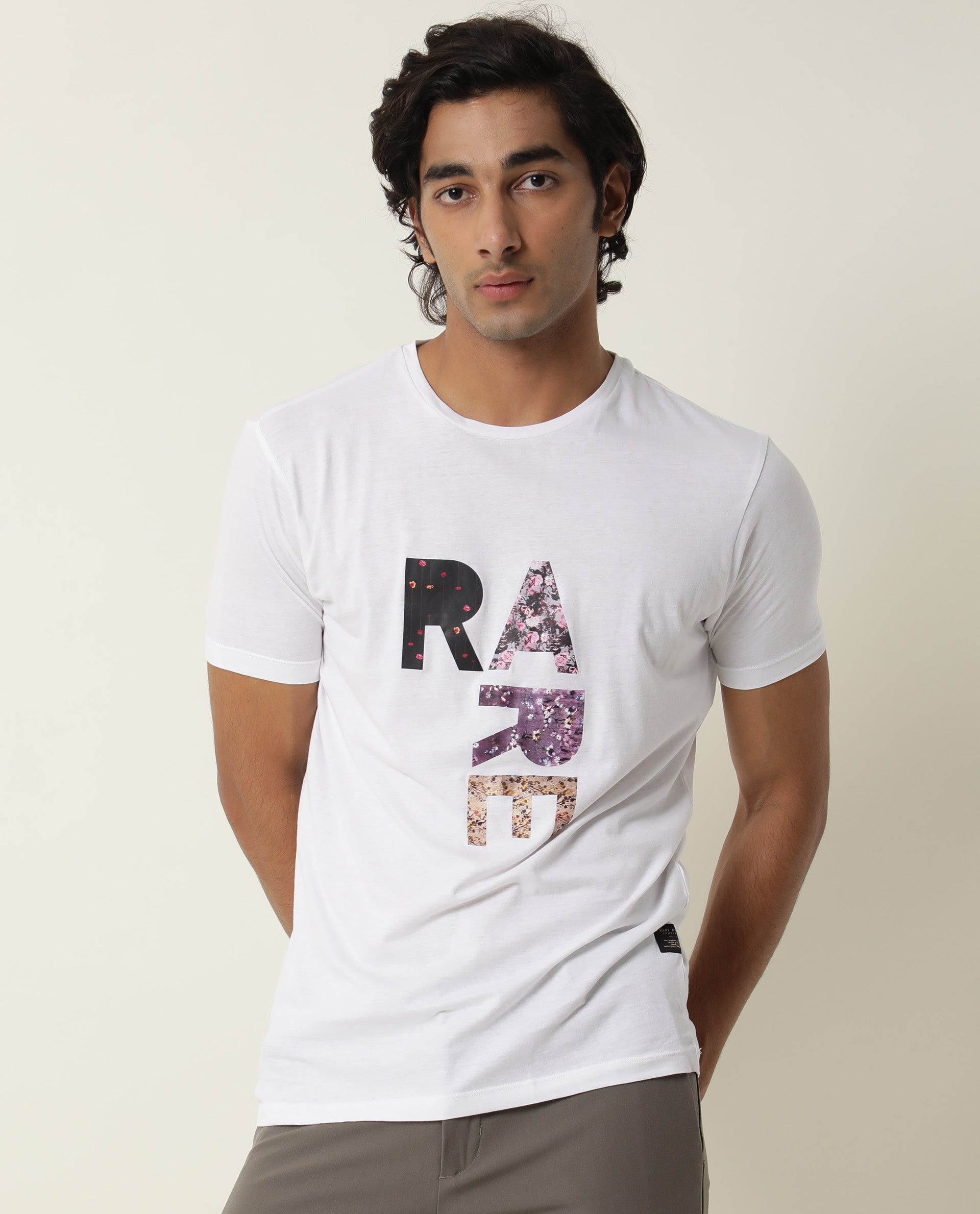 SPIDY- MENS LOGO T-SHIRT - WHITE T-SHIRT RARE RABBIT