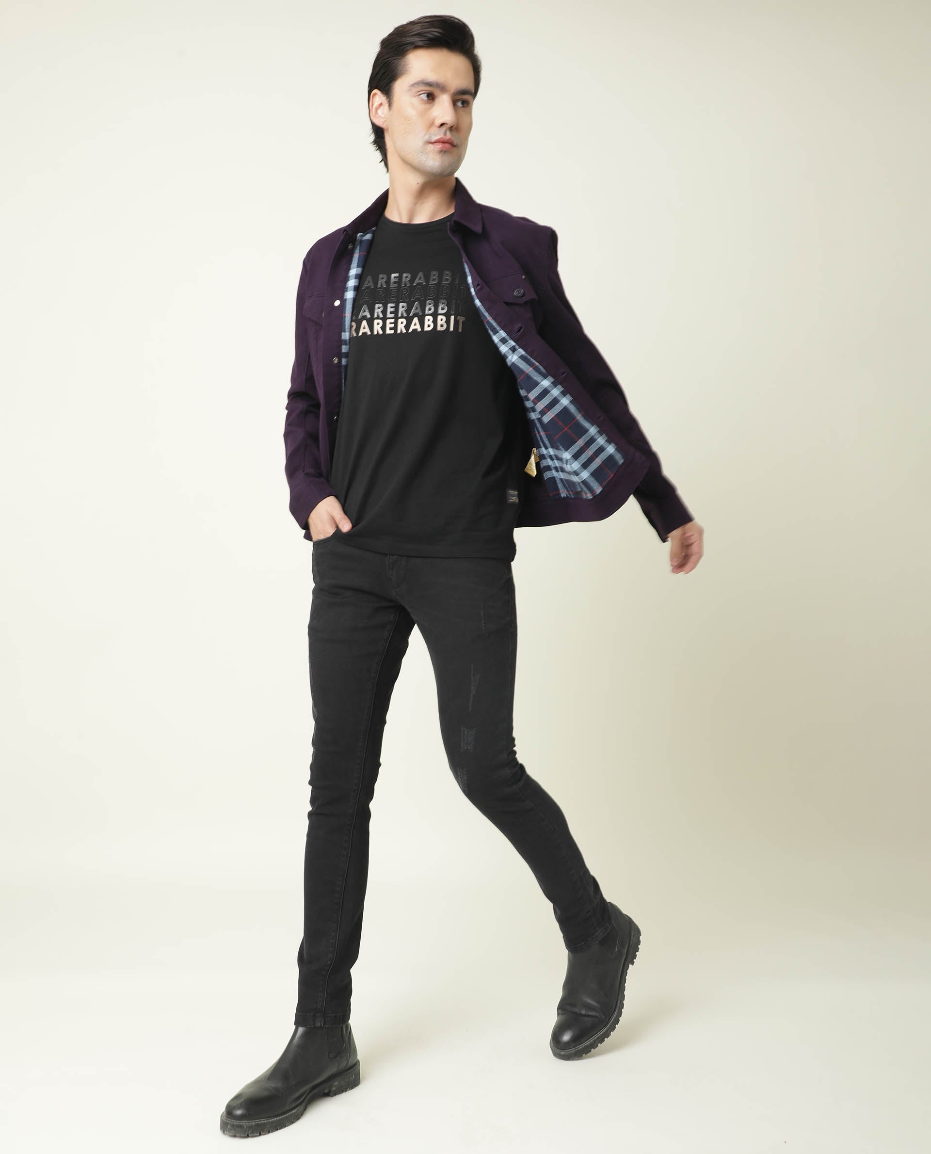 VINTAGE-PURPLE JACKET RARE RABBIT