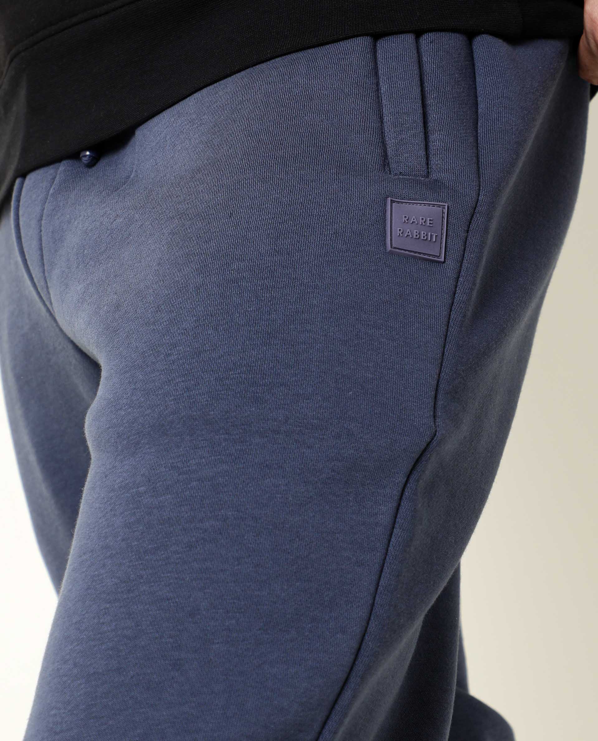 CHASE-MENS TRACK PANT-BLUE TRACK PANT RARE RABBIT