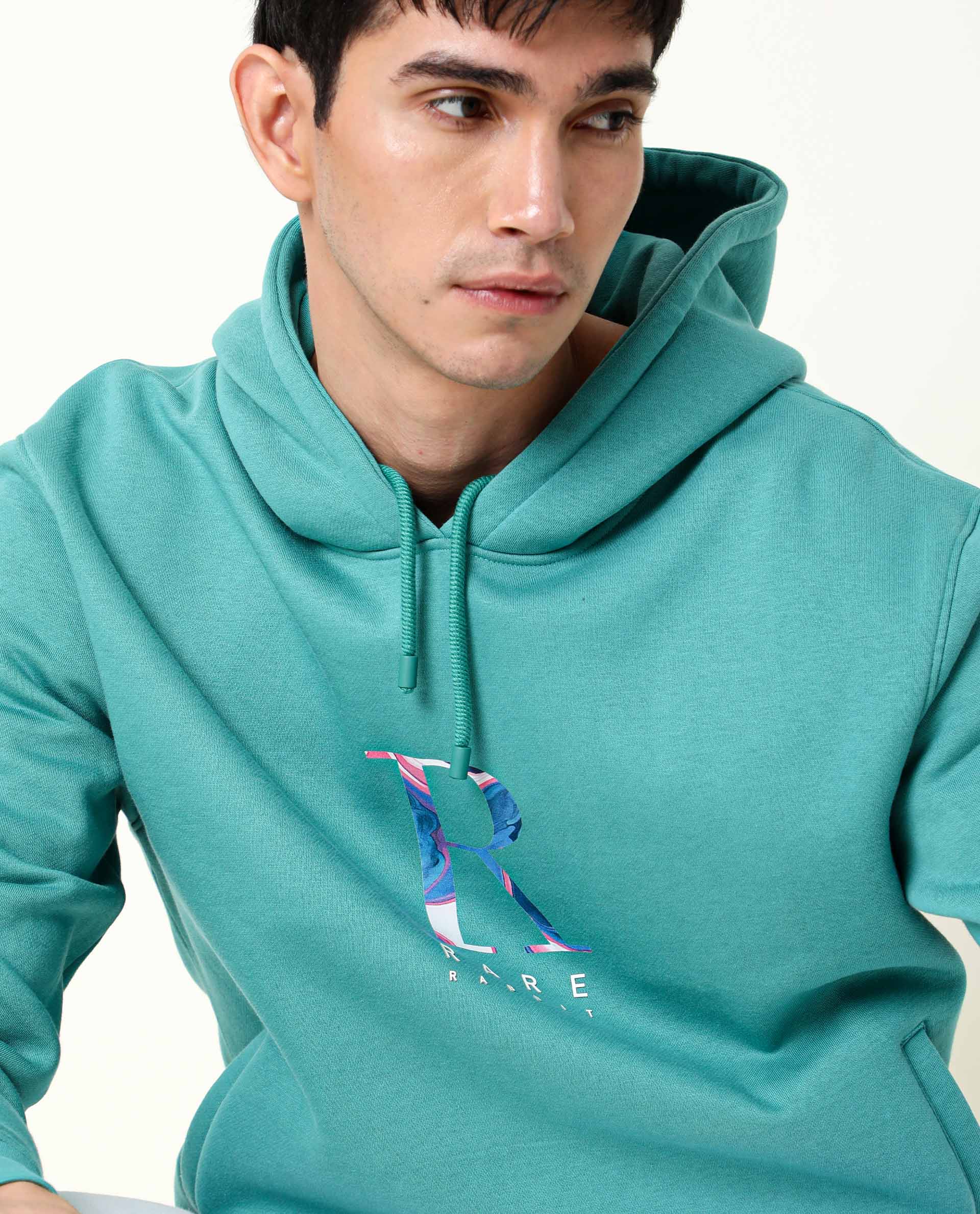 BYAN-GREEN SWEATSHIRT RARE RABBIT