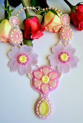 beaded handmade necklace