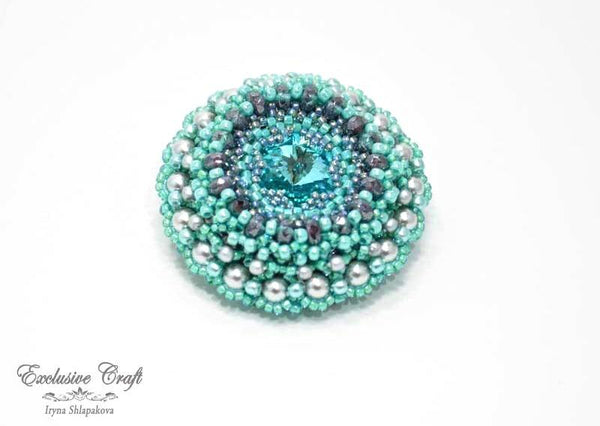 beaded brooch