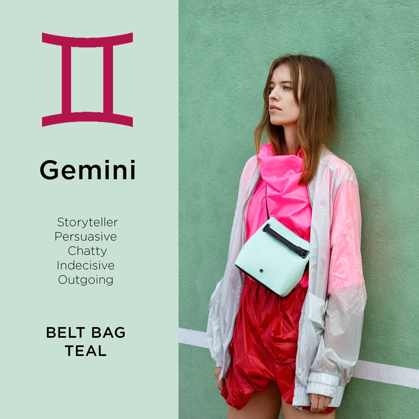 The perfect bag for the Gemini Woman!