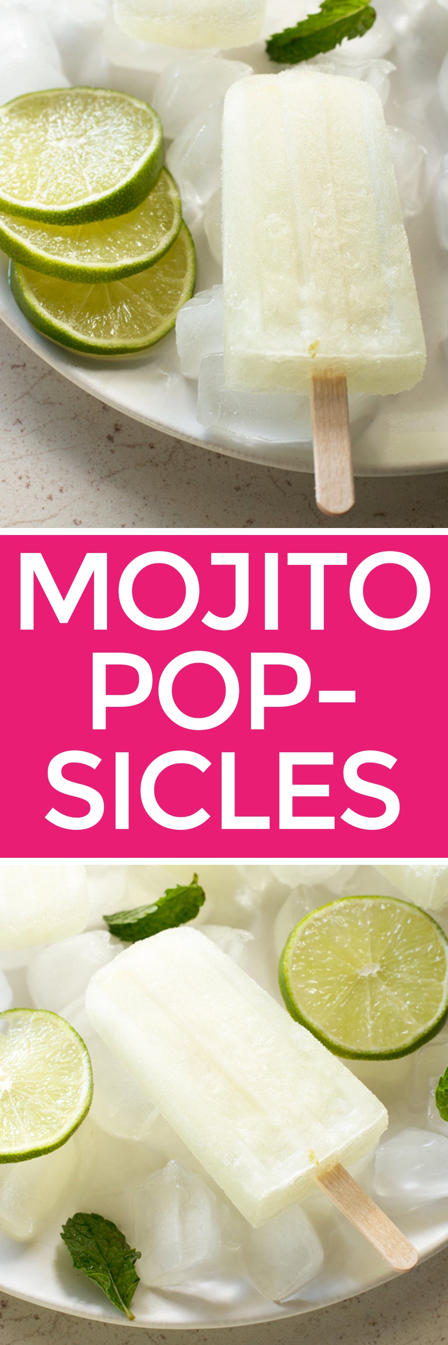 Mojito Popsicles | pigofthemonth.com