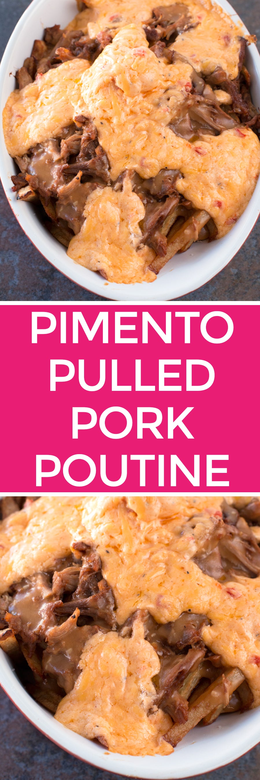 Pimento Pulled Pork Poutine | pigofthemonth.com