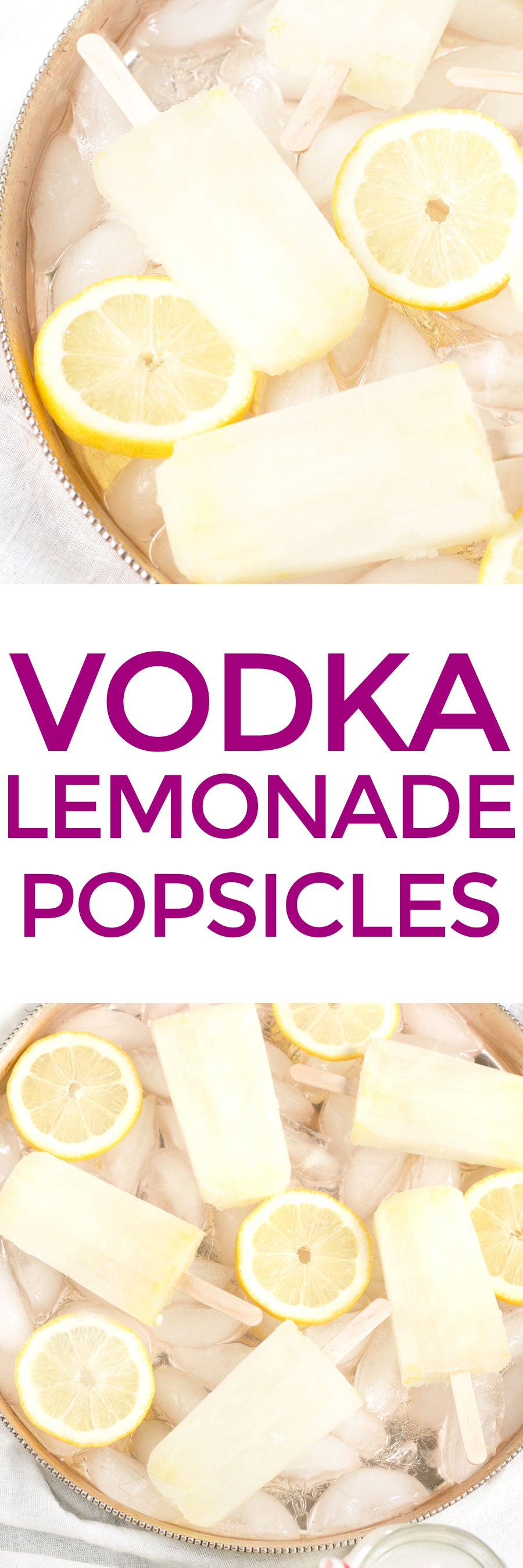 Vodka Lemonade Popsicles | pigofthemonth.com #cocktail #dessert #summer