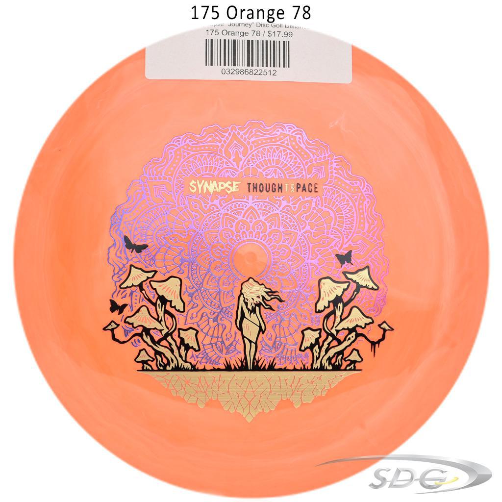 tsa-aura-synapse-journey-disc-golf-distance-driver 175 Orange 78 