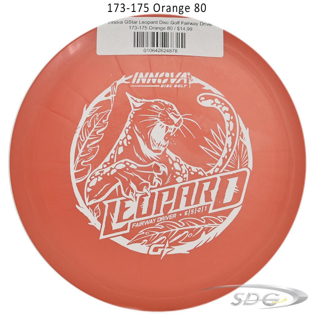 innova-gstar-leopard-disc-golf-fairway-driver 173-175 Orange 80 