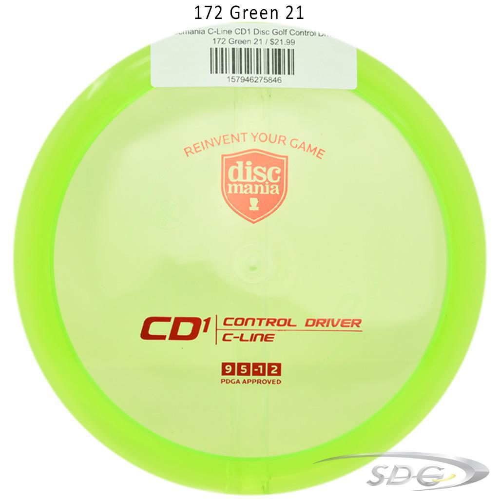 discmania-c-line-cd1-disc-golf-control-driver 172 Green 21 