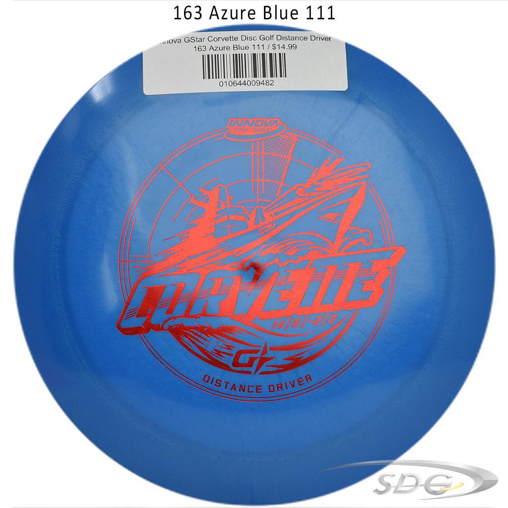 innova-gstar-corvette-disc-golf-distance-driver 163 Azure Blue 111 