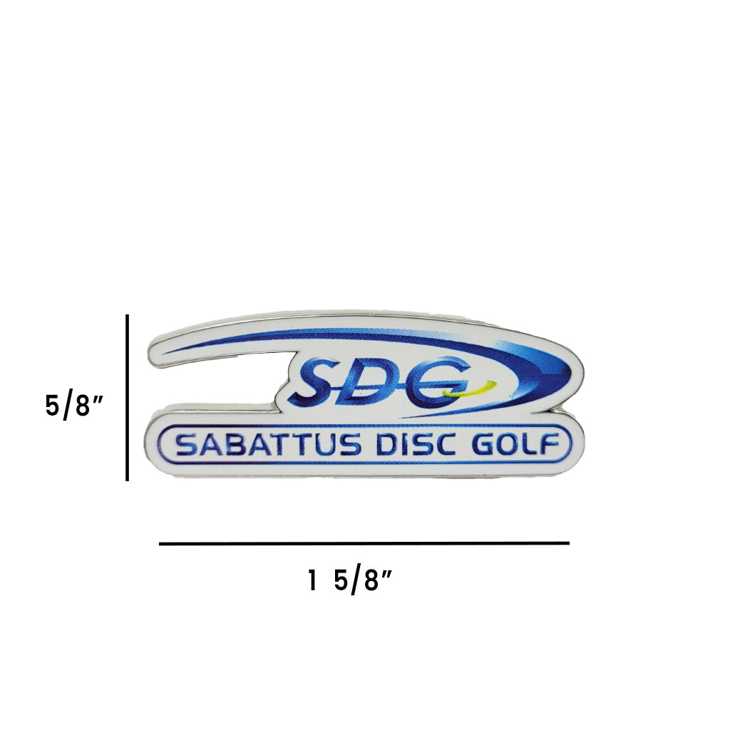 trainzwholesale Pins Disc Golf Accessories SDG Blue Swish Logo